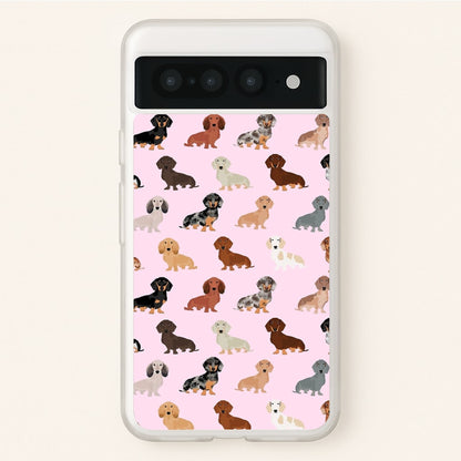 Dachshund Breed Pattern  -  Phone Case for Google Pixel 7 Pro
