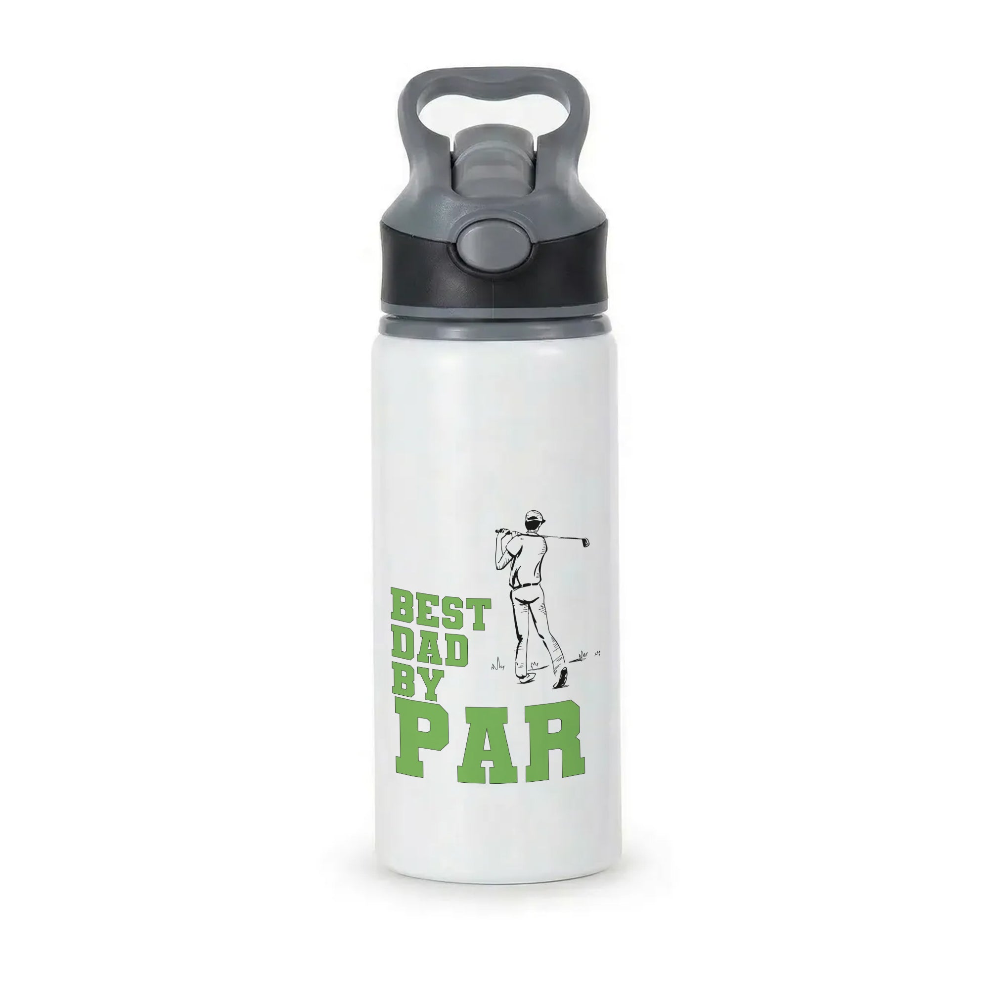 Best Dad By Par - Fathers Day Active Water Bottle - Black