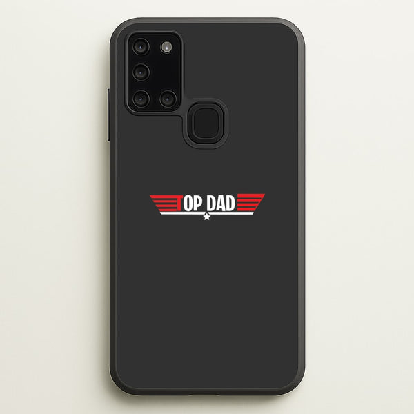 Top Dad- Fathers Day  - Father's Day Phone Case for Galaxy A21s