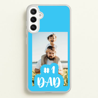 Hashtag 1 Dad - Personalised Father's Day  - Father's Day Phone Case for Galaxy A34