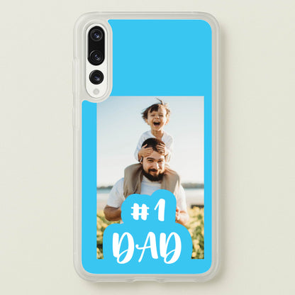 Hashtag 1 Dad - Personalised Father's Day  - Father's Day Phone Case for Huawei P20 Pro