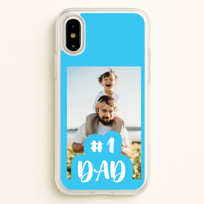 Hashtag 1 Dad - Personalised Father's Day  - Father's Day Phone Case for iPhone X / XS