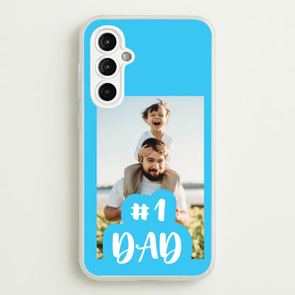 Hashtag 1 Dad - Personalised Father's Day  - Father's Day Phone Case for Galaxy A14