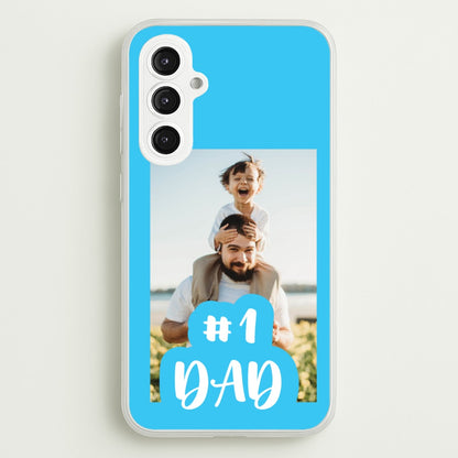 Hashtag 1 Dad - Personalised Father's Day  - Father's Day Phone Case for Galaxy S23FE