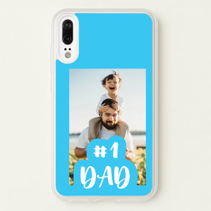Hashtag 1 Dad - Personalised Father's Day  - Father's Day Phone Case for Huawei P20