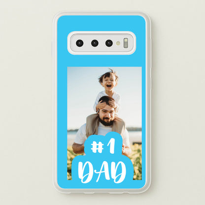 Hashtag 1 Dad - Personalised Father's Day  - Father's Day Phone Case for Galaxy S10 Plus