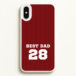 Best Dad Football Stripes Personalised  - Father's Day Phone Case for iPhone XS Max