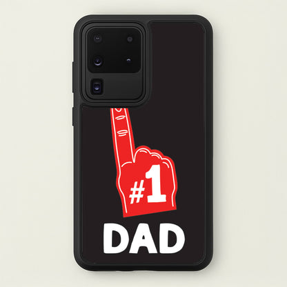 #1 Dad Foam Finger  - Father's Day Phone Case for Galaxy S20 Ultra