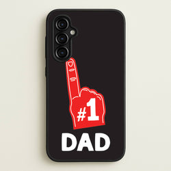 #1 Dad Foam Finger  - Father's Day Phone Case for Galaxy A54