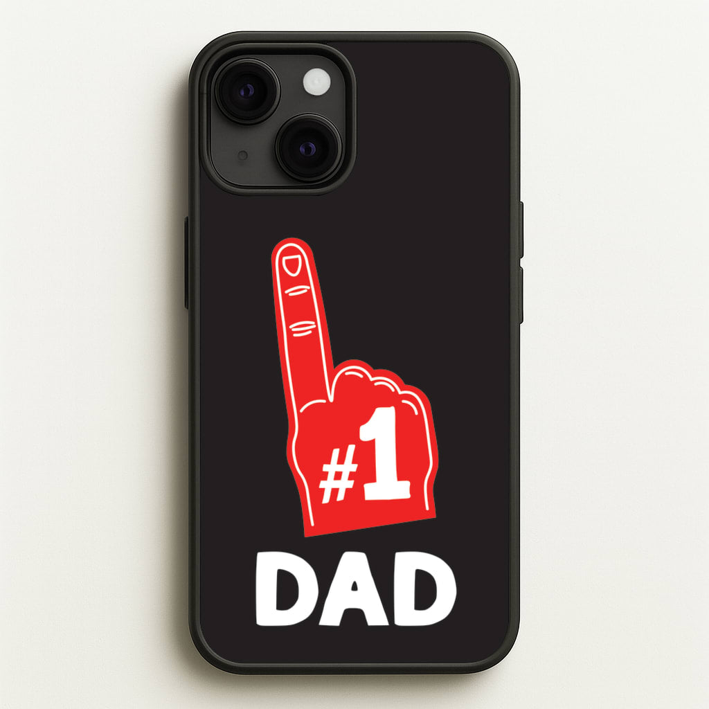 #1 Dad Foam Finger  - Father's Day Phone Case for iPhone 13 Mini