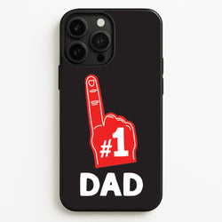 #1 Dad Foam Finger  - Father's Day Phone Case for iPhone 13 Pro Max