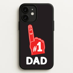 #1 Dad Foam Finger  - Father's Day Phone Case for iPhone 11