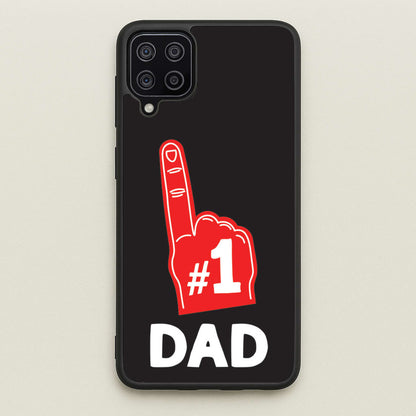 #1 Dad Foam Finger  - Father's Day Phone Case for Galaxy A12