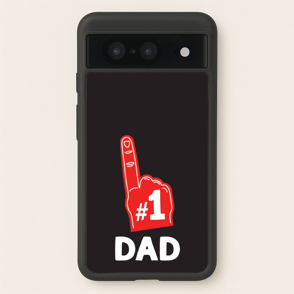 #1 Dad Foam Finger  - Father's Day Phone Case for Google Pixel 8