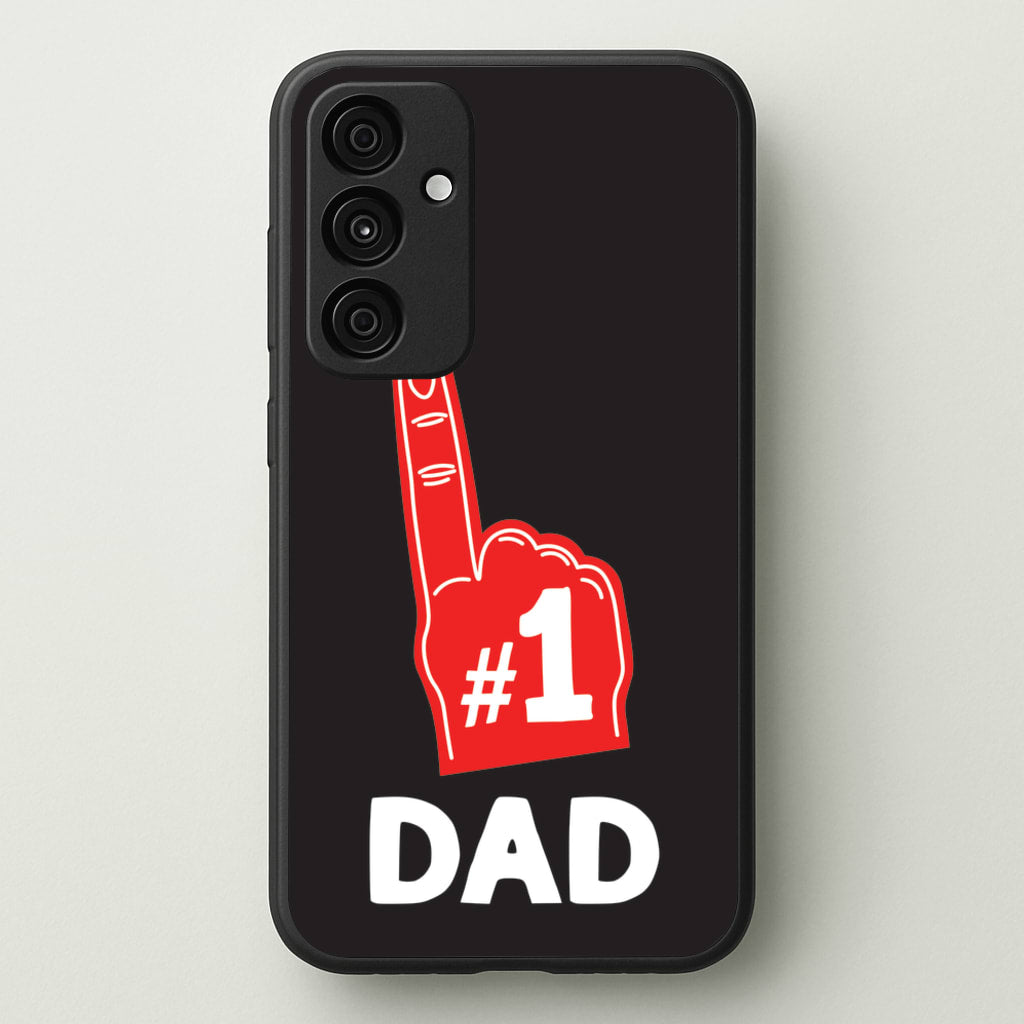 #1 Dad Foam Finger  - Father's Day Phone Case for Galaxy A55