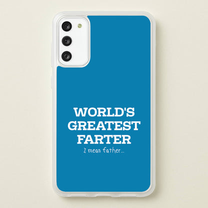World's Greatest Farter   - Father's Day Phone Case for Galaxy A41
