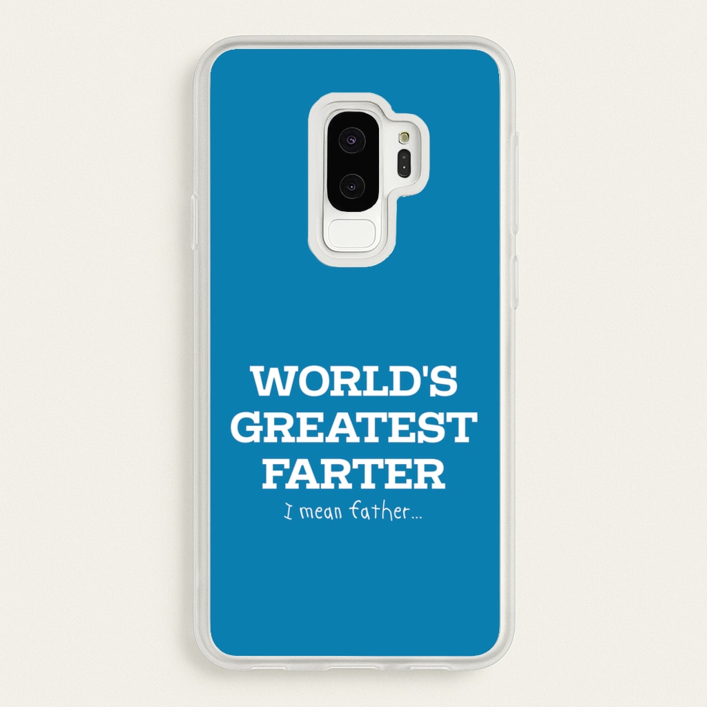 World's Greatest Farter   - Father's Day Phone Case for Galaxy S9 Plus