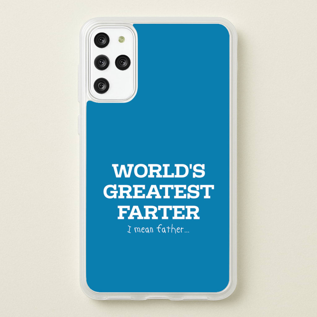 World's Greatest Farter   - Father's Day Phone Case for Galaxy S20 Plus