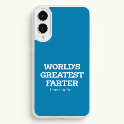 World's Greatest Farter   - Father's Day Phone Case for Galaxy S25 Edge