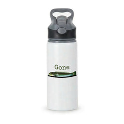Gone Fishing  Active Water Bottle - Black
