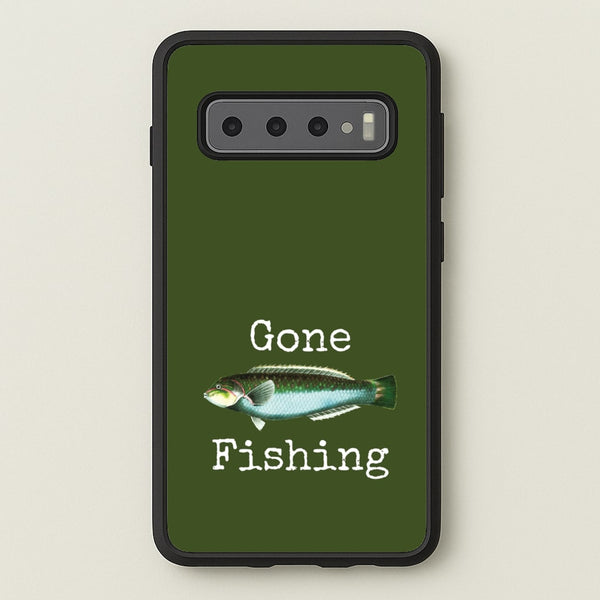 Gone Fishing   - Father's Day Phone Case for Galaxy S10