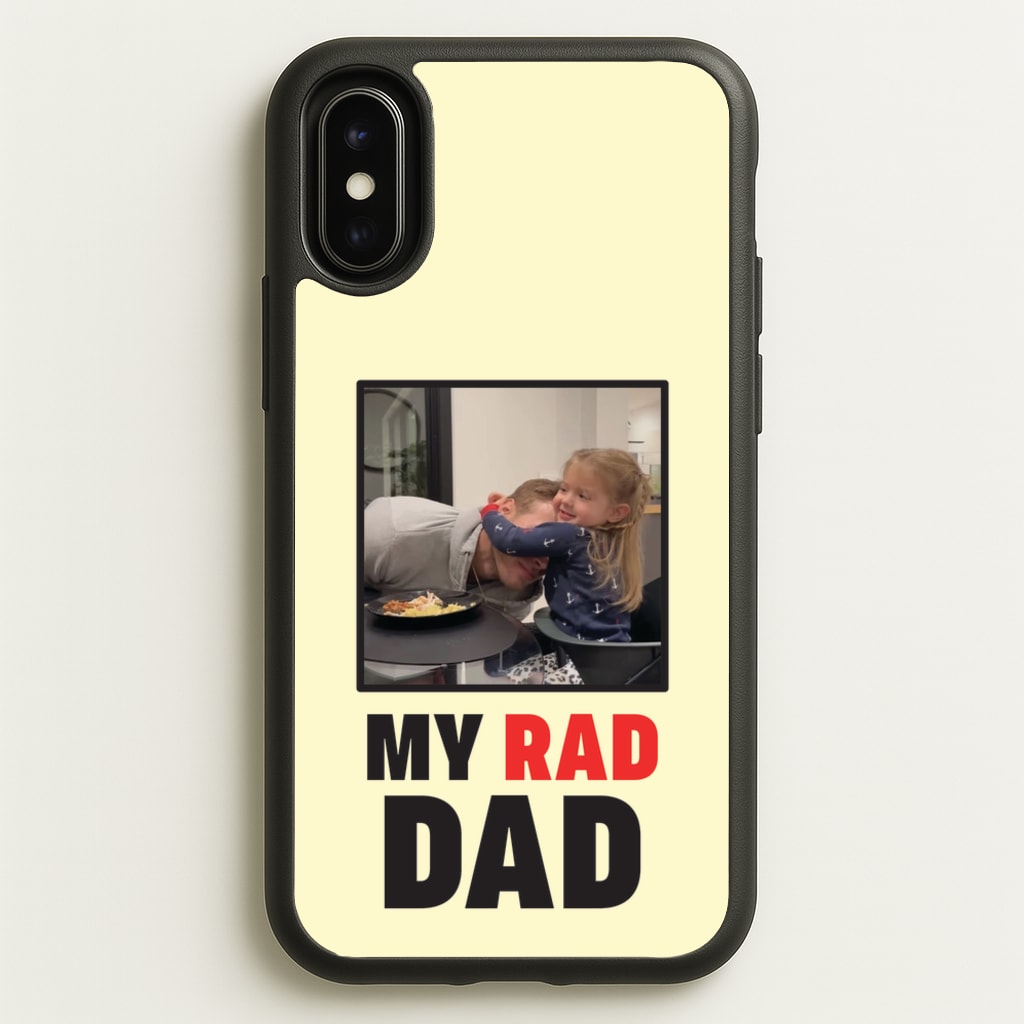 My Rad Dad Personalised  - Father's Day Phone Case for iPhone X / XS
