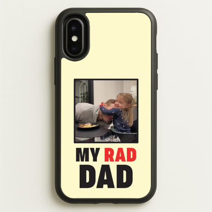 My Rad Dad Personalised  - Father's Day Phone Case for iPhone X / XS