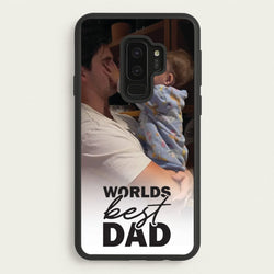 World's Best Dad Personalised  - Father's Day Phone Case for Galaxy S9 Plus