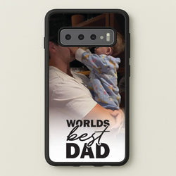 World's Best Dad Personalised  - Father's Day Phone Case for Galaxy S10 Plus