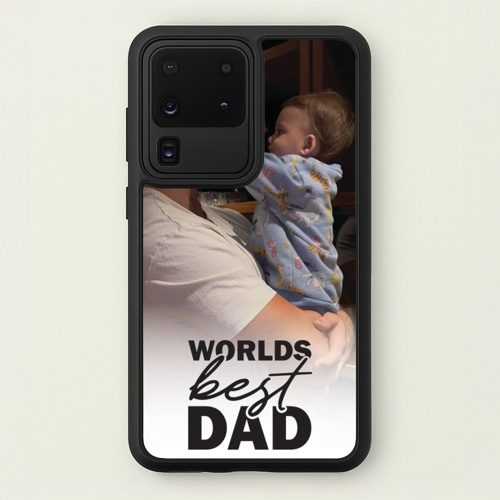 World's Best Dad Personalised  - Father's Day Phone Case for Galaxy S20 Ultra