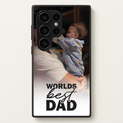 World's Best Dad Personalised  - Father's Day Phone Case for Galaxy S24 Ultra
