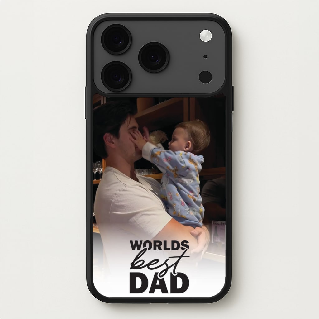 World's Best Dad Personalised Phone Case for iPhone 17 Pro