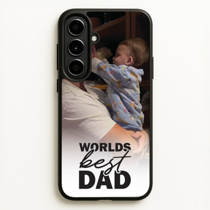 World's Best Dad Personalised  - Father's Day Phone Case for Galaxy A56