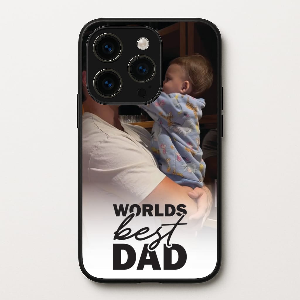 World's Best Dad Personalised  - Father's Day Phone Case for iPhone 15 Pro Max