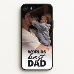 World's Best Dad Personalised  - Father's Day Phone Case for iPhone 5 / 5s / SE 2016