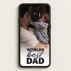 World's Best Dad Personalised  - Father's Day Phone Case for Galaxy S9