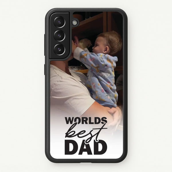 World's Best Dad Personalised  - Father's Day Phone Case for Galaxy S21 Plus