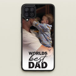 World's Best Dad Personalised  - Father's Day Phone Case for Galaxy A12