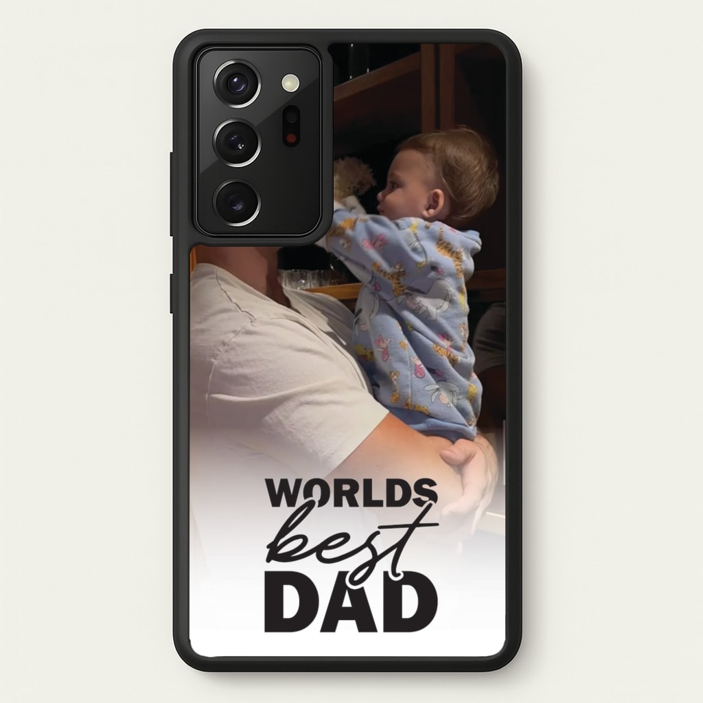 World's Best Dad Personalised  - Father's Day Phone Case for Galaxy Note 20 Ultra