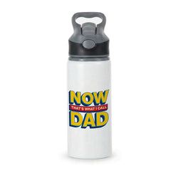 Now That's What I Call Dad - Father's Day Active Water Bottle - Black