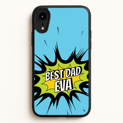 Comic Book Best Dad Eva  - Father's Day Phone Case for iPhone XR