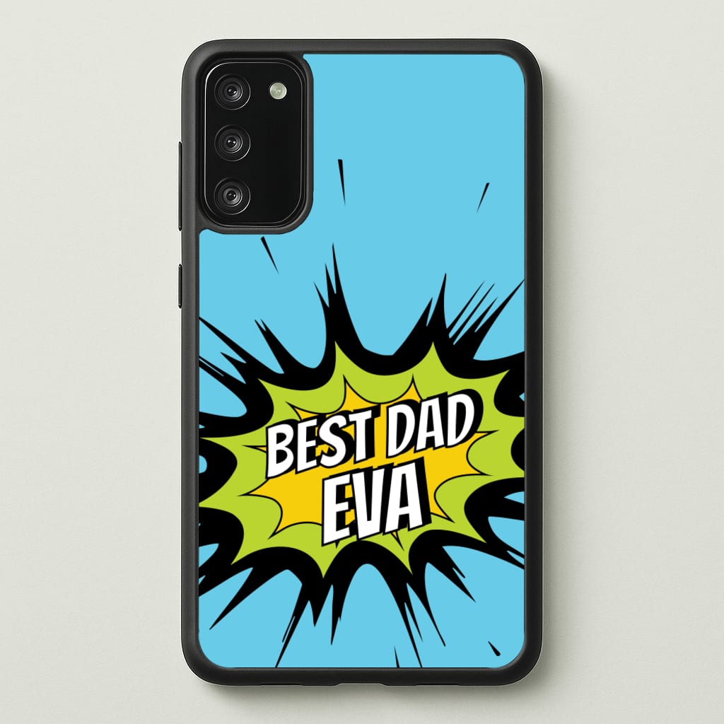 Comic Book Best Dad Eva  - Father's Day Phone Case for Galaxy S20FE