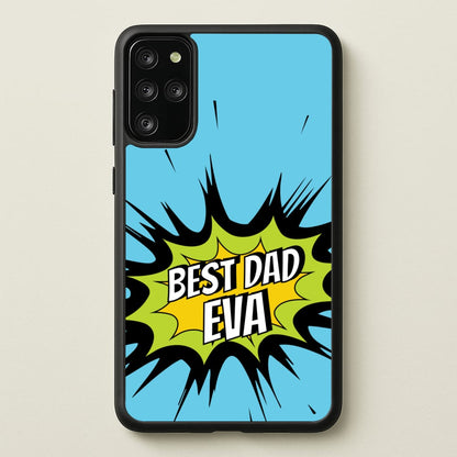 Comic Book Best Dad Eva  - Father's Day Phone Case for Galaxy S20 Plus