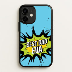Comic Book Best Dad Eva  - Father's Day Phone Case for iPhone 12 / 12 Pro