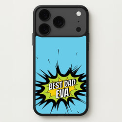 Comic Book Best Dad Eva Phone Case for iPhone 17 Pro