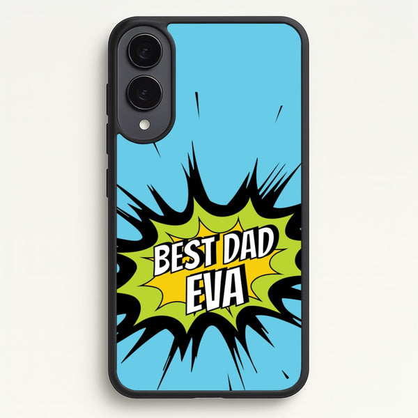 Comic Book Best Dad Eva  - Father's Day Phone Case for Galaxy S25 Edge