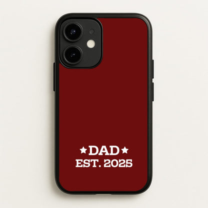 Dad Est 2025  - Father's Day Phone Case for iPhone 12 Mini