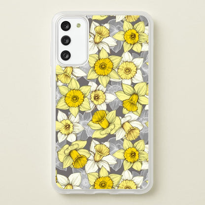 Daffodil Daze - Spring Pattern  - Floral Phone Case for Galaxy S20