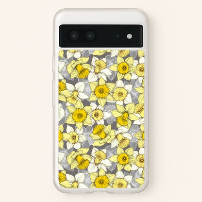 Daffodil Daze - Spring Pattern  - Floral Phone Case for Google Pixel 7