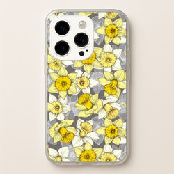 Daffodil Daze - Spring Pattern  - Floral Phone Case for iPhone 14 Pro Max